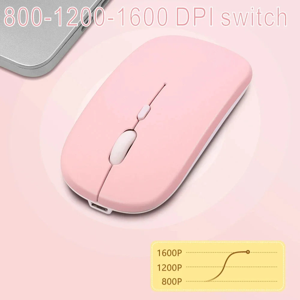 Rechargeable Bluetooth Mouse Wireless Dual Mode Electronics Silent Computer  gaming  Ergonomic Gamer 2.4 USB for PC Laptops